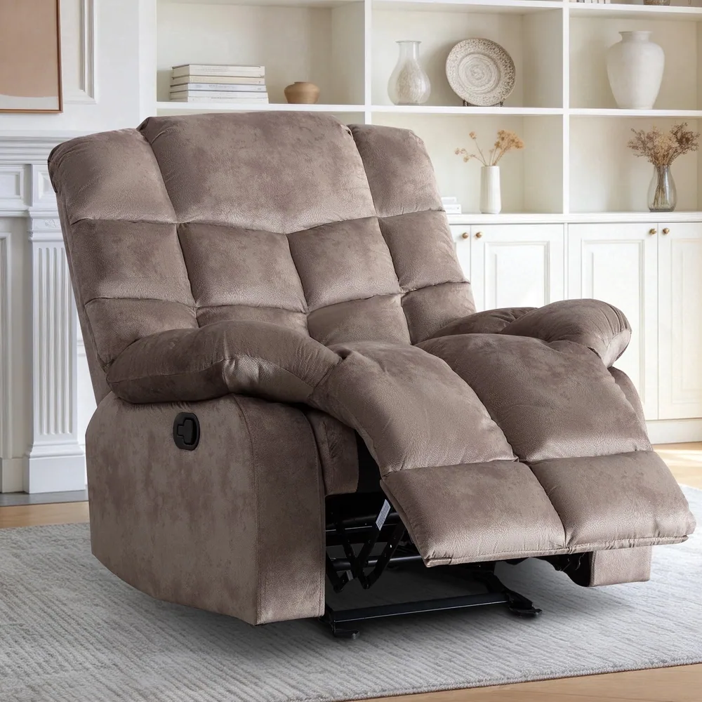Fabric Recliner, Camel